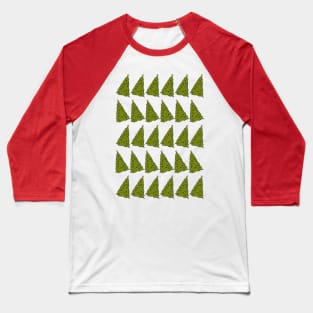 Pattern of Christmas Trees Baseball T-Shirt